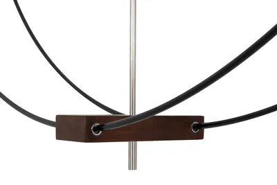 Zegar ścienny DOBLE RING 90 cm - czarny