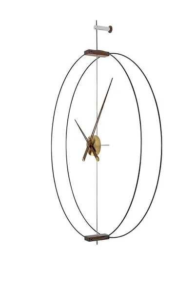 Zegar ścienny DOBLE RING 90 cm - czarny