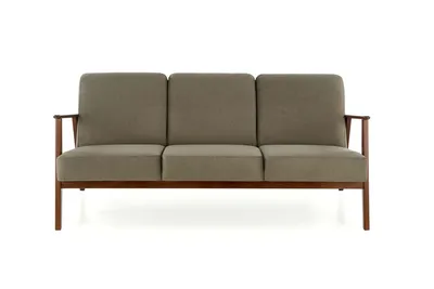 Sofa 3-osobowa MILANO 3S - oliwkowy/ciemny orzech