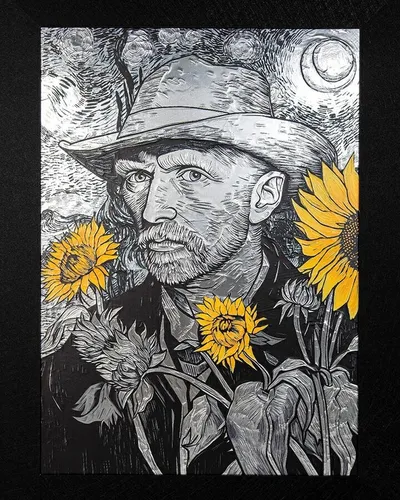 Obraz VAN SUNFLOWER 96x121