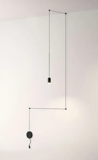 Lampa ścienna FLUSSO WALL - czarny