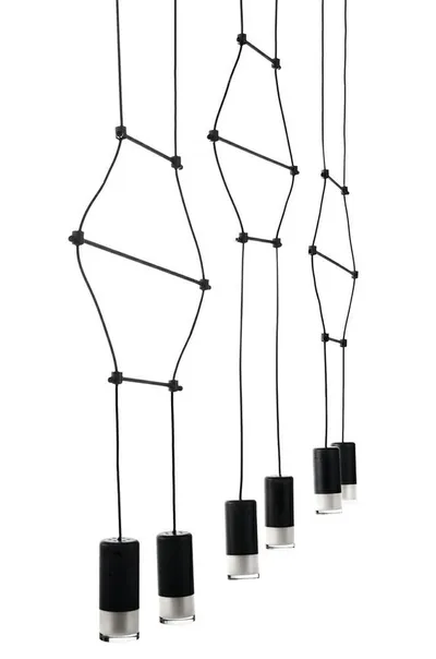 Lampa wisząca FLUSSO LINE 6 - czarny