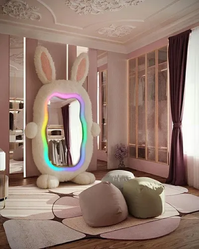 Lustro stojące BUNNY z oświetleniem LED