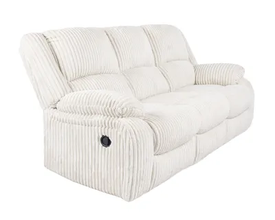 Sofa 3-osobowa z funkcją relaks BONNACRAFT 1430388 - kość słoniowa