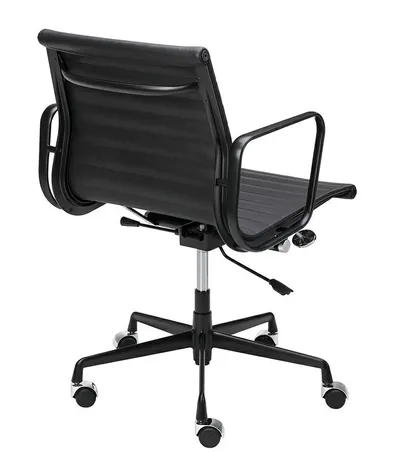 Fotel biurowy skórzany BODY PRESTIGE PLUS - czarny