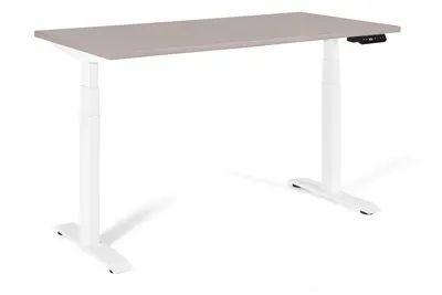 Biurko regulowane ACTIVE I 140x70 - beżowy/biały