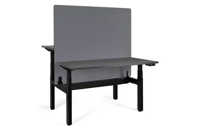 Biurko regulowane ACTIVE II 160x70 - antracyt/czarny