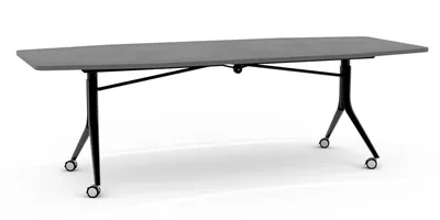 Stół składany na kółkach CARL TABLE 240x100 - antracyt/czarny