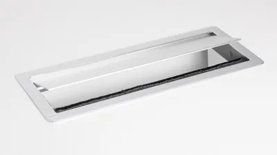 Aluminiowa maskownica kabli - srebrny