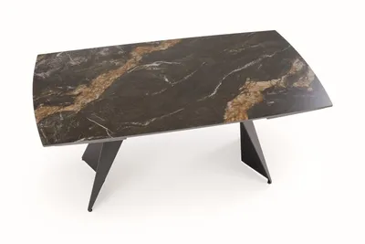 Stół rozkładany ARMANI 165/241x90 - czarny marmur