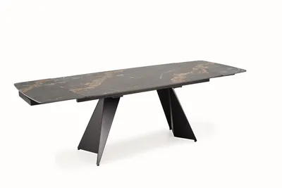 Stół rozkładany ARMANI 165/241x90 - czarny marmur