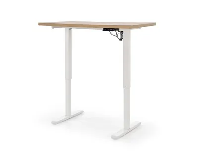 Biurko z funkcją regulacji wysokości B54 - dąb artisan/biały