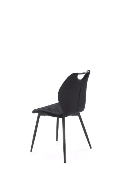 Krzesło welurowe K569 - czarny