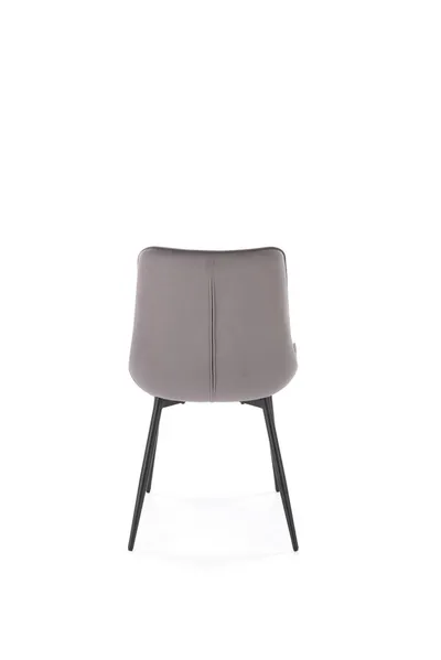 Krzesło welurowe K589 - popielaty