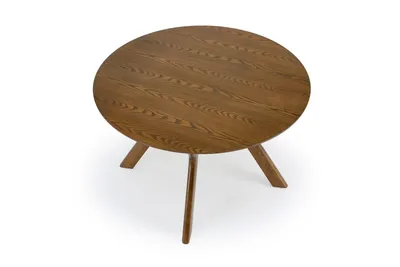 Stół okrągły RUPERT 120 cm - orzech