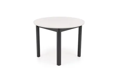 Stół okrągły rozkładany RINGO 102/142x102 - kaszmir/czarny