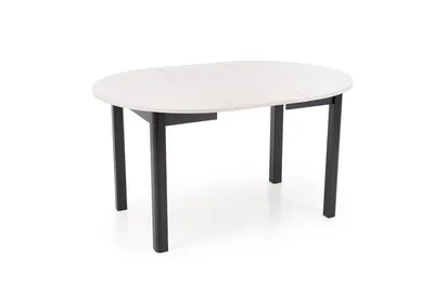Stół okrągły rozkładany RINGO 102/142x102 - kaszmir/czarny