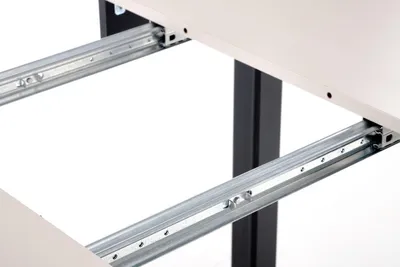 Stół okrągły rozkładany RINGO 102/142x102 - kaszmir/czarny