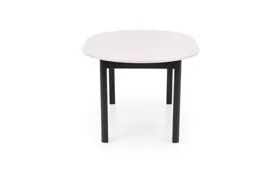 Stół okrągły rozkładany RINGO 102/142x102 - kaszmir/czarny