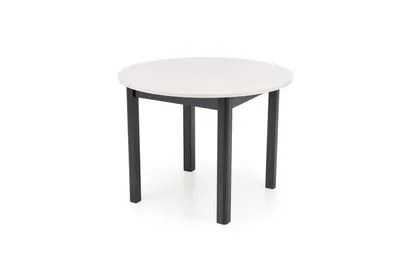 Stół okrągły rozkładany RINGO 102/142x102 - kaszmir/czarny