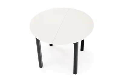 Stół okrągły rozkładany RINGO 102/142x102 - kaszmir/czarny
