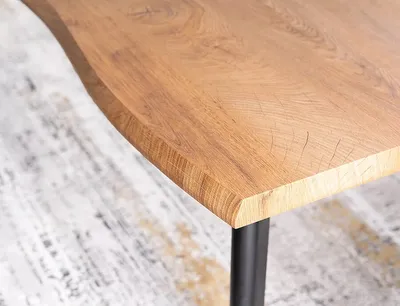 Stół rozkładany FRESNO 120/180x80 - dąb artisan/czarny
