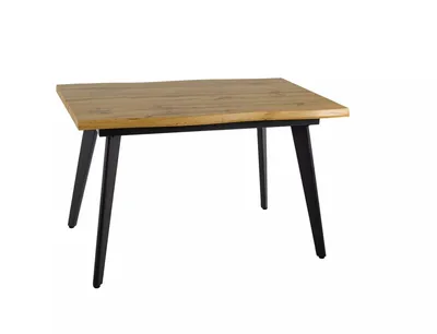 Stół rozkładany FRESNO 120/180x80 - dąb artisan/czarny