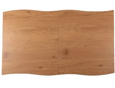 Stół rozkładany FRESNO 120/180x80 - dąb/czarny