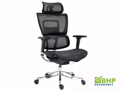 Fotel obrotowy ergonomiczny WINNER LUX - czarny