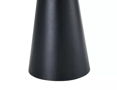 Stół okrągły ANGEL 100 cm - dąb/czarny