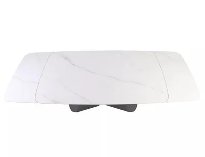 Stół rozkładany ARMANDO 160/240x90 - biały/czarny