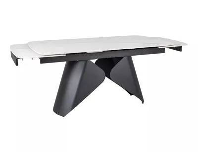 Stół rozkładany ARMANDO 160/240x90 - biały/czarny