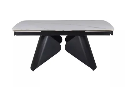 Stół rozkładany ARMANDO 160/240x90 - biały/czarny
