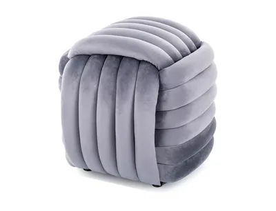 Puf BRUNI Velvet - szary