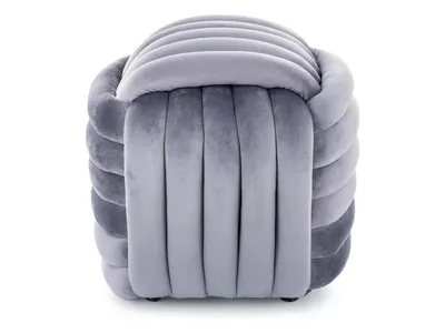 Puf BRUNI Velvet - szary