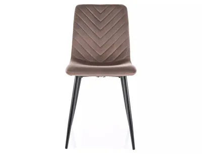 Krzesło tapicerowane welurowe DAREN Velvet - cappuccino Bluvel 38