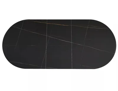 Stół owalny rozkładany GASTON CERAMIC 140/180x80 - czarny