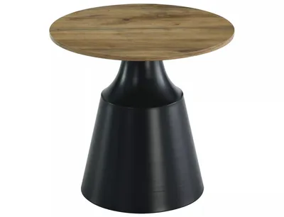 Zestaw stolików kawowych ITAKA - dąb artisan/czarny