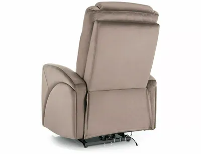 Fotel rozkładany KRONOS Velvet - cappuccino Bluvel 38