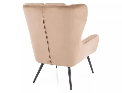 Fotel LOUIS Velvet - beżowy Bluvel 28