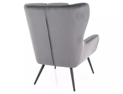 Fotel LOUIS Velvet - szary Bluvel 14