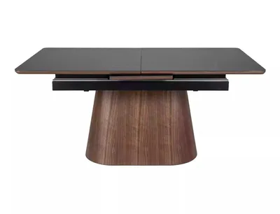 Stół rozkładany MONACO 160/200x90 - czarny mat/orzech