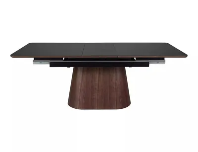 Stół rozkładany MONACO 160/200x90 - czarny mat/orzech