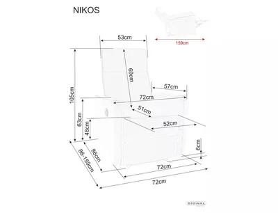 Fotel rozkładany NIKOS Brego - jasny beżowy Brego 22