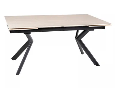 Stół rozkładany NORTON 160/240x90 - beżowy/czarny mat