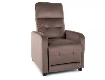 Fotel rozkładany OTUS Velvet - cappuccino Bluvel 38
