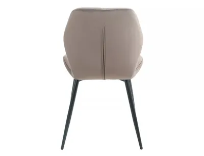 Krzesło tapicerowane welurowe RICK Velvet - cappuccino Bluvel 38