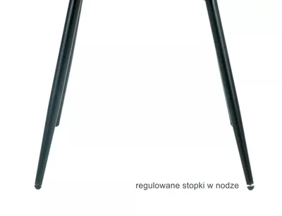 Krzesło tapicerowane welurowe RICK Velvet - szary Bluvel 14