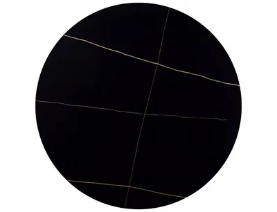 Stół okrągły RION 90 cm - czarny mat