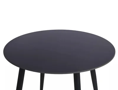 Stół okrągły RION 90 cm - czarny mat